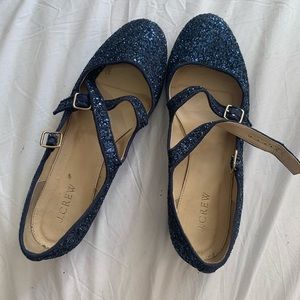 J.Crew Mary Jane Navy Flats